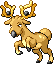 Stantler Pixel Art gen4_platinum - Pokemon Gallery