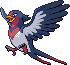 Swellow Pixel Art gen4_platinum - Pokemon Gallery