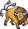 Tauros Pixel Art gen4_platinum - Pokemon Gallery