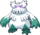 Abomasnow Pixel Art gen5_black-white - Pokemon Gallery