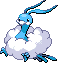 Altaria Pixel Art gen5_black-white - Pokemon Gallery