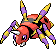 Ariados Pixel Art gen5_black-white - Pokemon Gallery