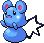 Azurill Pixel Art Grid - Pokemon Gallery