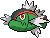 Basculin Pixel Art gen5_black-white - Pokemon Gallery