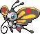 Beautifly Pixel Art gen5_black-white - Pokemon Gallery