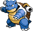 Blastoise Pixel Art Grid - Pokemon Gallery