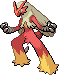 Blaziken Pixel Art Grid - Pokemon Gallery