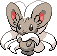 Cinccino Pixel Art gen5_black-white - Pokemon Gallery