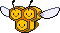 Combee Pixel Art gen5_black-white - Pokemon Gallery