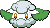 Cottonee Pixel Art gen5_black-white - Pokemon Gallery