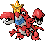 Crawdaunt Pixel Art gen5_black-white - Pokemon Gallery