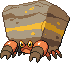 Crustle Pixel Art Grid - Pokemon Gallery