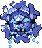 Cryogonal Pixel Art Grid - Pokemon Gallery