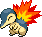 Cyndaquil Pixel Art Grid - Pokemon Gallery