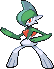 Gallade Pixel Art Grid - Pokemon Gallery