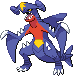 Garchomp Pixel Art Grid - Pokemon Gallery