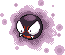 Gastly Pixel Art gen5_black-white - Pokemon Gallery