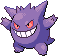 Gengar Pixel Art Grid - Pokemon Gallery