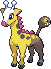 Girafarig Pixel Art Grid - Pokemon Gallery