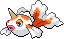 Goldeen Pixel Art gen5_black-white - Pokemon Gallery