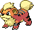 Growlithe Pixel Art Grid - Pokemon Gallery