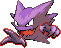 Haunter Pixel Art Grid - Pokemon Gallery