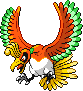 Ho-oh Pixel Art Grid - Pokemon Gallery