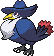 Honchkrow Pixel Art Grid - Pokemon Gallery