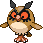 Hoothoot Pixel Art Grid - Pokemon Gallery