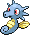 Horsea Pixel Art gen5_black-white - Pokemon Gallery