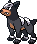 Houndour Pixel Art gen5_black-white - Pokemon Gallery