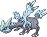 Kyurem Pixel Art Grid - Pokemon Gallery