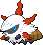 Larvesta Pixel Art gen5_black-white - Pokemon Gallery