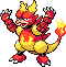 Magmar Pixel Art Grid - Pokemon Gallery