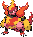 Magmortar Pixel Art gen5_black-white - Pokemon Gallery