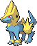 Manectric Pixel Art gen5_black-white - Pokemon Gallery