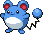 Marill Pixel Art gen5_black-white - Pokemon Gallery