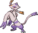 Mienshao Pixel Art gen5_black-white - Pokemon Gallery