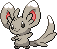 Minccino Pixel Art Grid - Pokemon Gallery