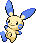 Minun Pixel Art Grid - Pokemon Gallery