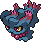 Misdreavus Pixel Art gen5_black-white - Pokemon Gallery