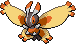 Mothim Pixel Art gen5_black-white - Pokemon Gallery