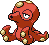 Octillery Pixel Art gen5_black-white - Pokemon Gallery