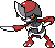 Pawniard Pixel Art gen5_black-white - Pokemon Gallery