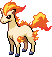 Ponyta Pixel Art gen5_black-white - Pokemon Gallery