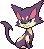 Purrloin Pixel Art Grid - Pokemon Gallery