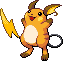 Raichu Pixel Art Grid - Pokemon Gallery