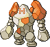 Regirock Pixel Art Grid - Pokemon Gallery