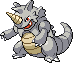 Rhydon Pixel Art Grid - Pokemon Gallery