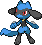 Riolu Pixel Art Grid - Pokemon Gallery